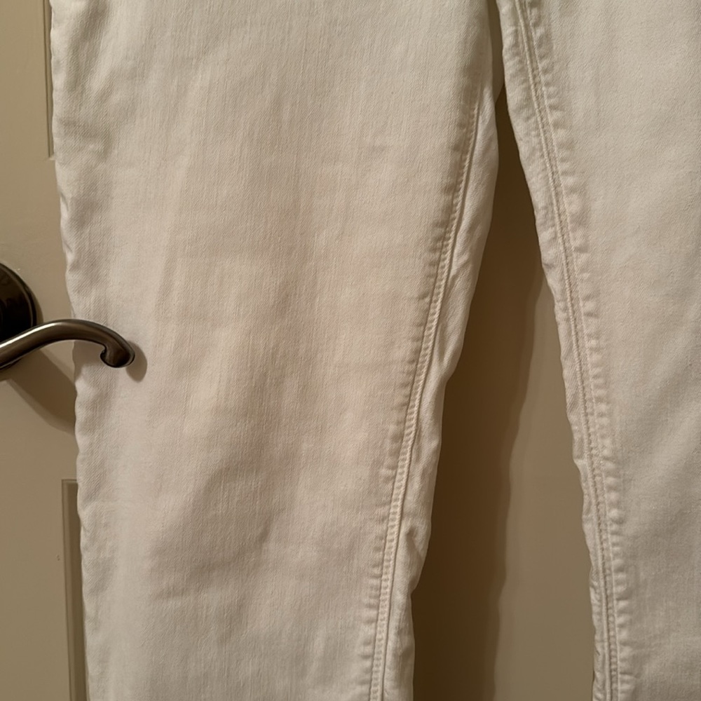 WHBM Women's Slim Crop White Skinny Jeans Size 10 EUC - Picture 8 of 16